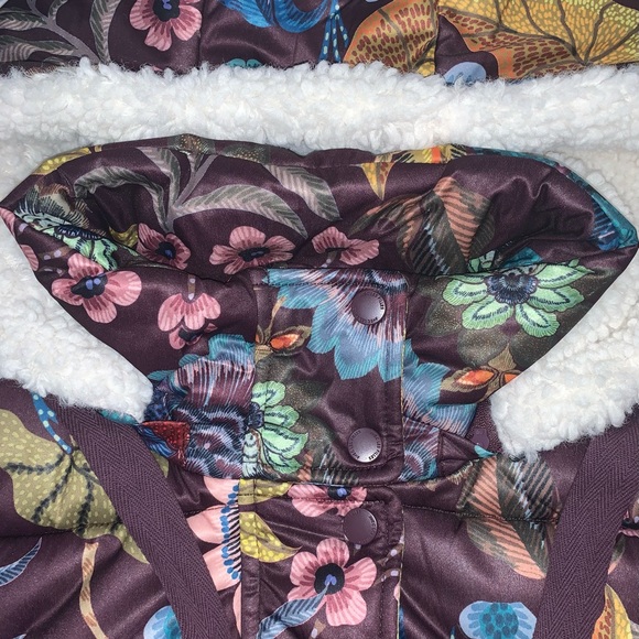 Avec Les Filles Printed Thermal Puff™ Hooded Puffer Jacket-Size M New - Picture 3 of 11